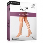 Media corta (a-d) compresion normal farmalastic puntera cerrada 2 unidades talla extragrande color b