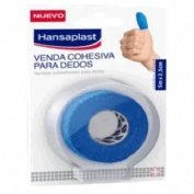 Venda cohesiva para dedos - hansaplast (1 unidad 5 m x 2,5 cm color azul)