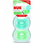 Chupete silicona nuk sensitive 6 - 18 meses 2 unidades - nuk sensitive
