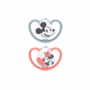 Chupete silicona - nuk space mickey (0 - 6 meses 2 unidades niña)