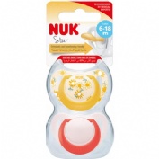 NUK Chupete Classic Látex 6-18 m Surtido (2 ud)