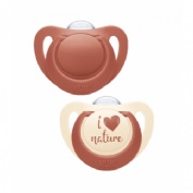 NUK Chupete Látex Nature 18 - 36 meses (Pack 2 unidades)