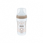 Biberon pp silicona - nuk perfect match (flujo m 1 unidad 260 ml corazon)