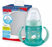 Nuk Bottle Night vaso aprendizaje bebe 6-18m 150ml