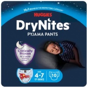 Dry nites 17-30kg 4-7 niño 10