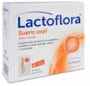 Lactoflora suero oral sabor naranja 6 sobres