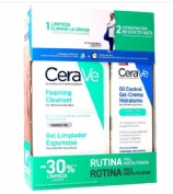 CeraVe Pack Rutina Oil Control Gel Crema Hidratante 52 ml + Gel limpiador 473 ml