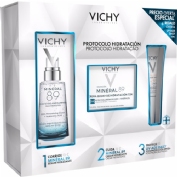 Cofre vichy serum mineral 89 + crema hidrat 72h + regalo uv age daily