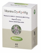 Mednat Vitamina D3+K2+Mg 60 perlas