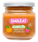 Smileat Tarrito de melocotón y frambuesa 130g