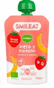Smileat pouch eco  1 bolsa 100 g sabor fresa y platano