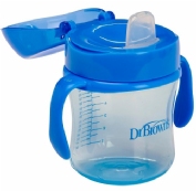 Dr. Brown´s Vaso de transición 180ml + 6 meses 1 ud color azul