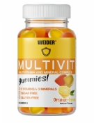 Weider Multivit 80 gummies sabor naranja limón