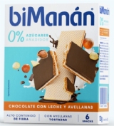 BiManán BeKomplett Snack Chocolate negro y Praliné (6 ud)
