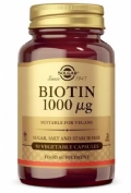 Solgar biotina  1000 microgramos 50 capsulas vegetales