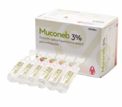 Muconeb 3% solución salina inhalación cloruro de sodio 3% 30 ampollas x 4 ml 
