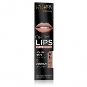 Eveline! Oh My Lips Pintalabios Líquido n1 Nude neutral + Perfilador 