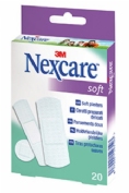 3M Nexcare Soft Tiras Protectoras suaves Apósito adhesivo 20 ud surtido 