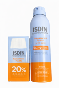ISDIN Pack Fotoprotector Transparent Spray Wet Skin SPF 50 + Fusion Water MAGIC