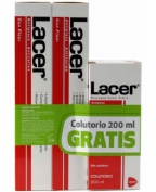 Lacer Pasta Dentífrica Duplo 2 x 125 ml + Colutorio 200 ml