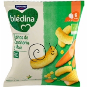 Bledina bio snack tubitos de zanahoria y maiz 1 envase 20 g