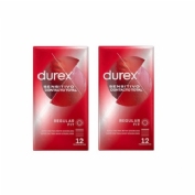 Durex sensitivo contacto total preservativos 12 preservativos 2 cajas - preservativos