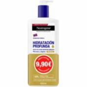 Neutrogena hidratacion profunda aceite en locion  1 envase 400 ml pack promocional