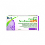 EBASTINA TEVA GROUP 20 MG COMPRIMIDOS RECUBIERTOS CON PELÍCULA EFG, 20 comprimidos
