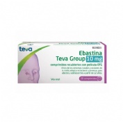EBASTINA TEVA GROUP 10 MG COMPRIMIDOS RECUBIERTOS CON PELÍCULA EFG, 20 comprimidos