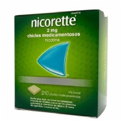 NICORETTE 2 mg CHICLES MEDICAMENTOSOS, 210 chicles
