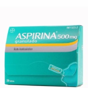 ASPIRINA 500 mg GRANULADO , 20 sobres