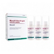 MINOXIDIL VIÑAS 50 mg/ml SOLUCION CUTANEA, 3 frascos de 60 ml