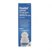 IBUDOL ROLL-ON 50 MG/G GEL ENVASE CON APLICADOR DE BOLA , 1 tubo de 60 g