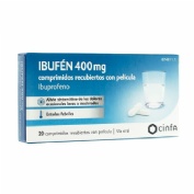 IBUFEN 400 mg COMPRIMIDOS RECUBIERTOS CON PELICULA 20 comprimidos