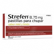 STREFEN 8,75 mg PASTILLAS PARA CHUPAR SABOR MIEL Y LIMON, 16 pastillas