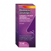 RHINOSPRAY ANTIALERGICO 1,18 MG/ML + 5,05 MG/ML SOLUCION PARA PULVERIZACION NASAL, 1 envase pulveriz