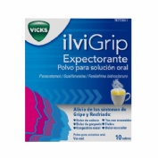 ILVIGRIP EXPECTORANTE  POLVO PARA SOLUCION ORAL, 10 sobres