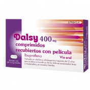 DALSYDOL 400 MG COMPRIMIDOS RECUBIERTOS CON PELICULA, 30 comprimidos