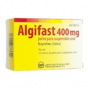 ALGIFAST 400 mg POLVO PARA SUSPENSION ORAL, 12 sobres