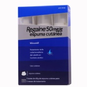 REGAINE 50 MG/G ESPUMA CUTANEA , 3 tubos de 60 g