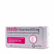 VARILIV DIOSMINA 500 MG COMPRIMIDOS RECUBERTOS CON PELICULA , 60 comprimidos