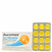 BUCOMAX CON LIDOCAINA PASTILLAS PARA CHUPAR SABOR MIEL Y LIMON, 24 pastillas