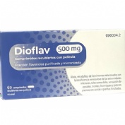 DIOFLAV 500 MG COMPRIMIDOS RECUBIERTOS CON PELICULA, 60 comprimidos