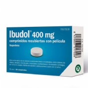 IBUDOL 400 MG COMPRIMIDOS RECUBIERTOS CON PELICULA, 20 comprimidos