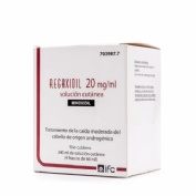 REGAXIDIL 20 mg/ml SOLUCION CUTANEA , 240 ml (4 frascos de 60 ml)