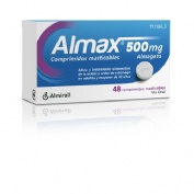 ALMAX 500 mg COMPRIMIDOS MASTICABLES,48 comprimidos
