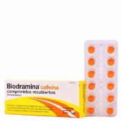 BIODRAMINA CAFEINA COMPRIMIDOS RECUBIERTOS , 12 comprimidos