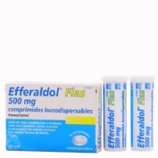 EFFERALDOL FLAS 500 MG COMPRIMIDOS BUCODISPERSABLES, 16 comprimidos (8 + 8)