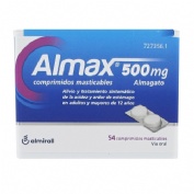 ALMAX 500 mg COMPRIMIDOS MASTICABLES,54 comprimidos