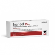 ENANDOL 25 mg COMPRIMIDOS RECUBIERTOS CON PELICULA, 10 comprimidos